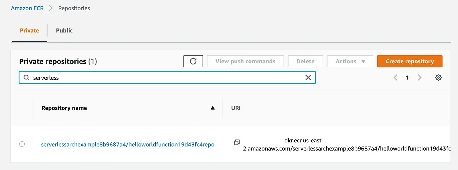 ECR Repository
