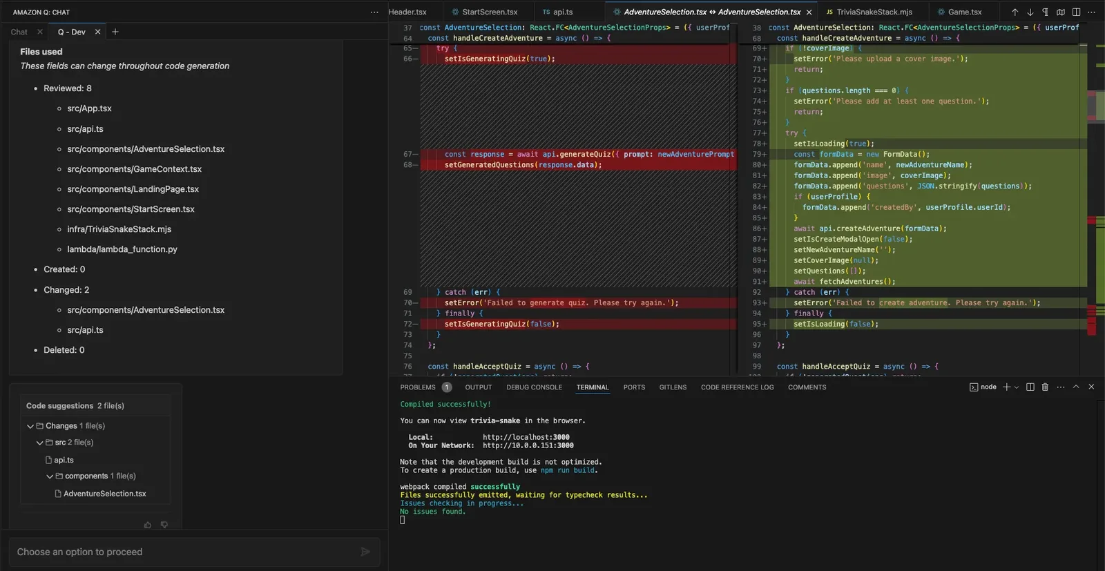 Q Dev output 2