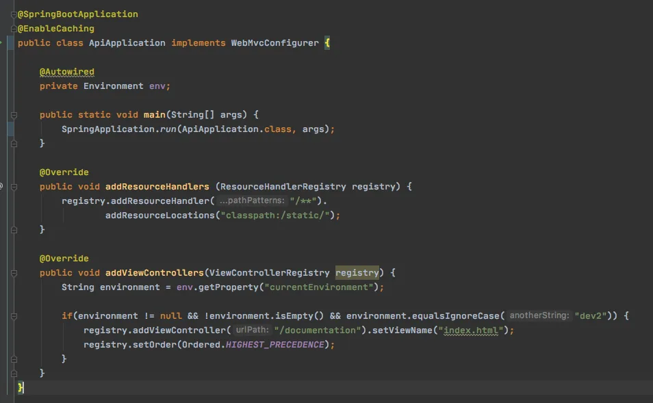 The SpringBoot Application class