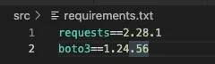 requirements file